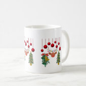 Mug Magical Reindeer Bells and Christmas Tree Design  (Devant droit)