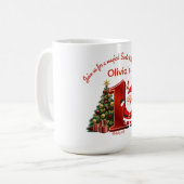 Mug Magical Santa Birthday Design for Kids (Devant gauche)