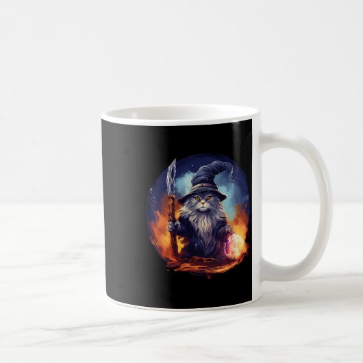 Mug Magical Sorcier Enchanteur Sorcier Assistant Chat (Droite)