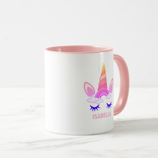Mug Magical Unicorn Personalized Name (Devant droit)