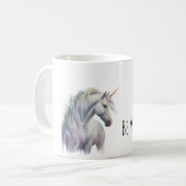 Mug Magical White Gold Horn Unicorn  (Devant gauche)