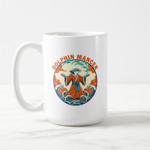Mug Magicien Dauphin Océan Magie Art Japonais Rétro