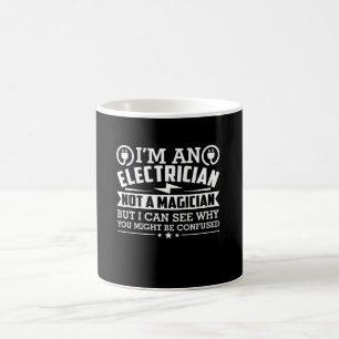 Mug Magicien d'électricien pas pourquoi soyez confus
