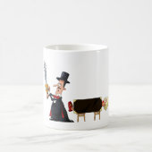 Mug Magicien sciant une femme en deux (Centre)