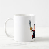 Mug Magicien sciant une femme en deux (Gauche)