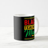 Mug Magie Black Teacher Mois De L'Histoire Africaine (Devant droit)