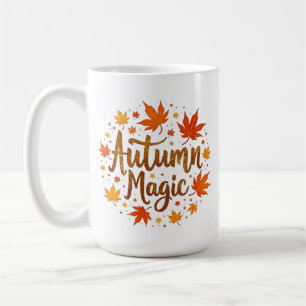 Mug Magie d'automne Feuilles d'automne Typographie sai
