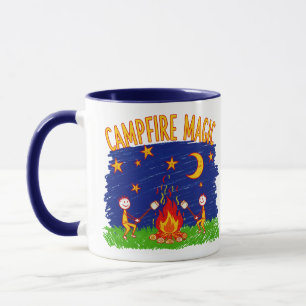 Mug Magie de feu de camp Enfants Art de nuit de campin