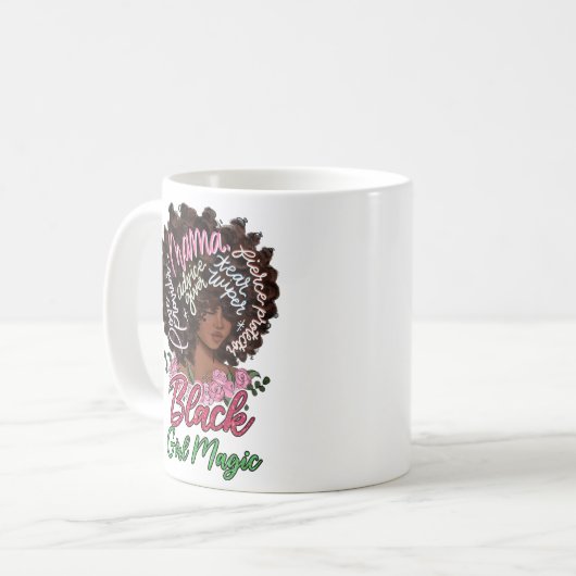 Mug Magie de la fille noire (Devant gauche)