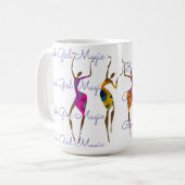 Mug Magie de la fille noire (Devant gauche)