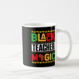 Mug Magie de l'enseignant noir Histoire noire afro-amé