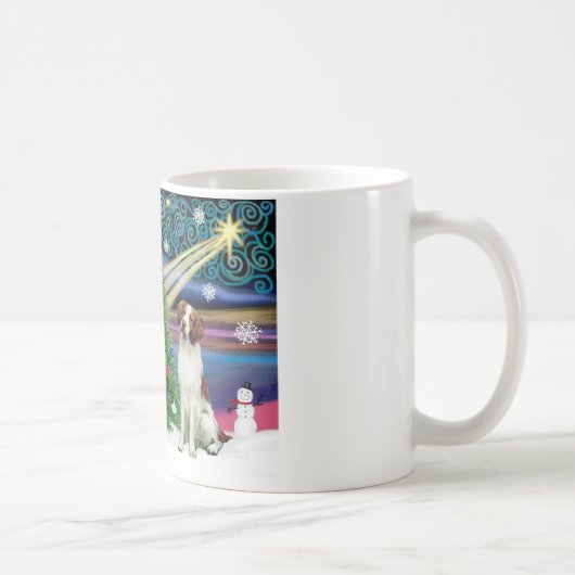 Mug Magie de Noël Brittany Spaniel (Droite)