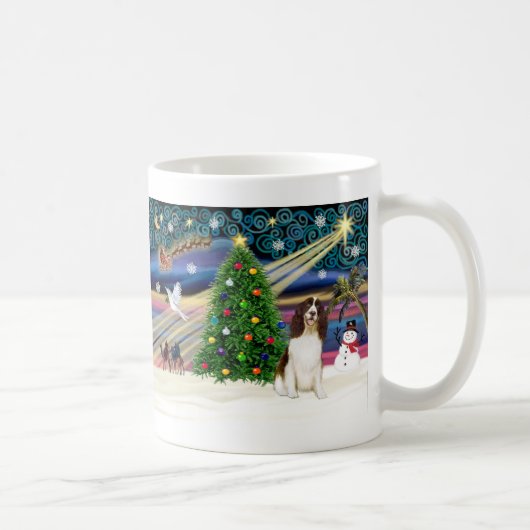 Mug Magie de Noël - English Springer Spaniel (Droite)