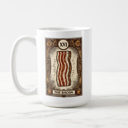 Mug Magie de viande de la carte Tarot Bacon (Gauche)