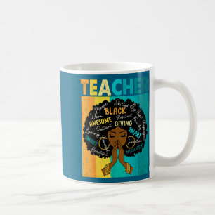 Mug Magie d'enseignant noir Création d'histoire noire