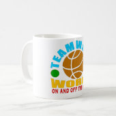 Mug magie du travail d'équipe de motivation (Devant gauche)