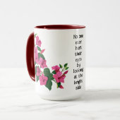 Mug Magie florale Customisée (Devant gauche)