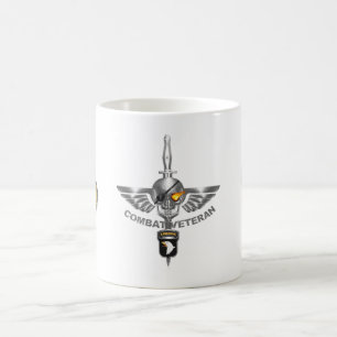 Mug Magique 101e division aéroportée Crâne flamboyant