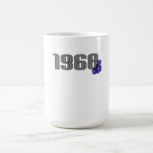 Mug Magique 1968 Hippie Panneau de Paix Puissance de la fleur
