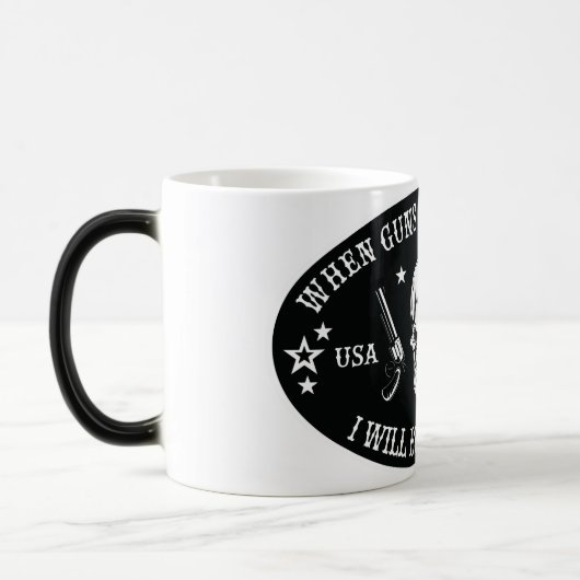 Mug Magique 2e amendement Oreiller (Gauche)