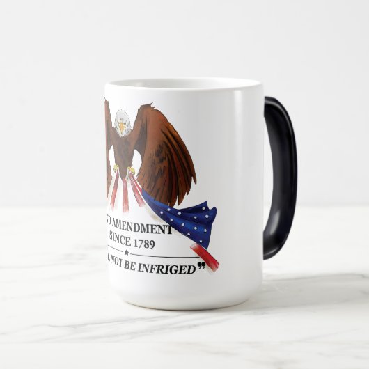 Mug Magique 2e amendement Oreiller (Devant droit)