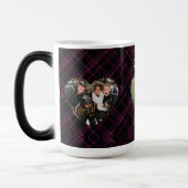 Mug Magique 3 Photo amour coeurs buffalo plaid (Gauche)