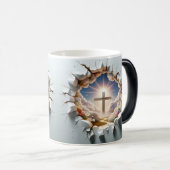Mug Magique 3D Christian Cross (Devant droit)