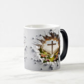 Mug Magique 3D Christian Cross (Devant droit)