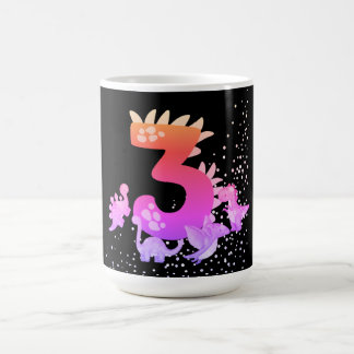 Mug Magique 3rd Birthday. Dinosaur Design. My third birthday.