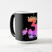 Mug Magique 3rd Birthday. Dinosaur Design. My third birthday. (Devant gauche)