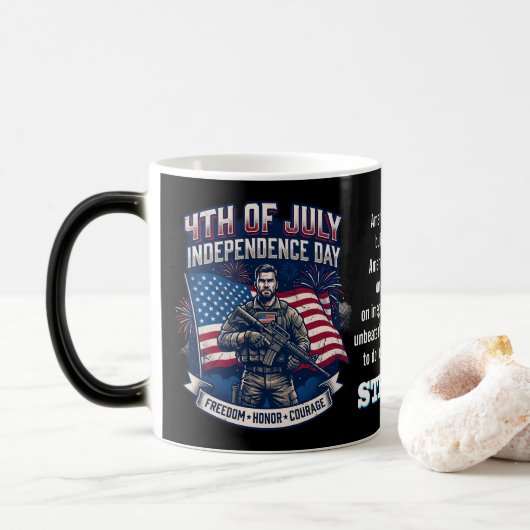 Mug Magique 4 juillet (Avec donut)