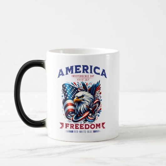 Mug Magique 4 juillet American Eagle Sublimation-61901 (Gauche)
