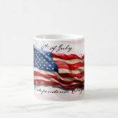 Mug Magique 4 juillet - Célébrer avec le drapeau américain (Centre)