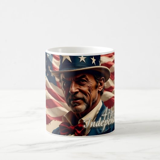 Mug Magique 4 juillet – Esprit d'indépendance (Centre)