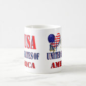 Mug Magique 4 juillet USA T-Shirt Classic Round Sticker Coff (Centre)