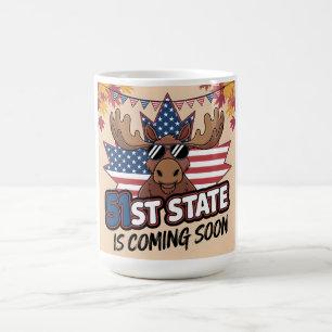 Mug Magique 51e État à venir Patriote Élan Drapeau USA
