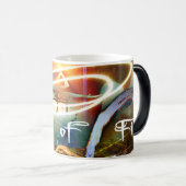 Mug Magique 5ème Noir du feu Mug2 de dimension/Morphing (Devant droit)