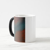 Mug Magique Abstrait 1 : rouges et bleus (Devant gauche)