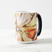 Mug Magique Abstrait Floral d'automne (Devant droit)