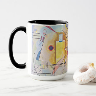 Mug Magique Abstrait Kandinsky Jaune Rouge Bleu