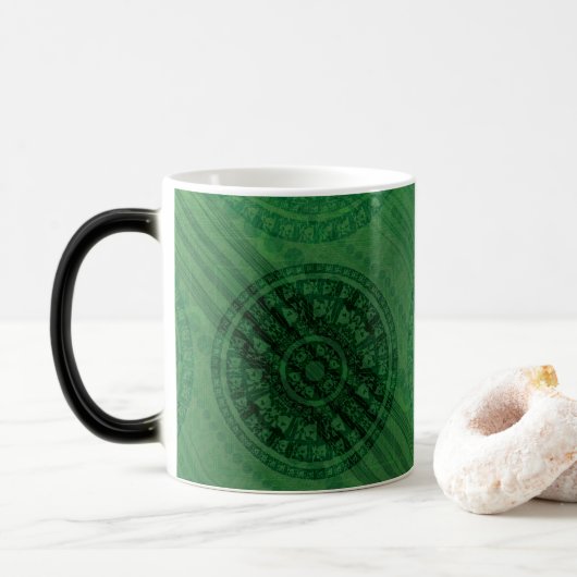 Mug Magique Acceptation | Médaillons de méditation verte (Avec donut)
