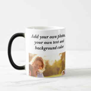 Mug Magique Add your own photos, text and background throw pi