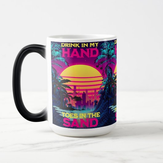 Mug Magique Adorables Synthwave Vaporwave Tropical (Gauche)