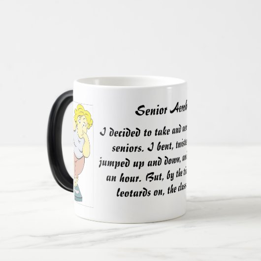 Mug Magique "Aérobic supérieur" (Devant gauche)