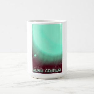 Mug Magique Affiche d'art spatial Alpha Centauri