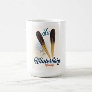 Mug Magique Affiche de ski de Winterberg Allemagne de style vi