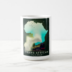 Mug Magique Affiche de voyage du chemin de fer transafricain