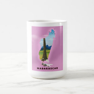 Mug Magique Affiche de voyage illustrée de Madagascar