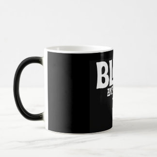Mug Magique Affirmation de l'amour Temps -Noir sur Noir (Unise