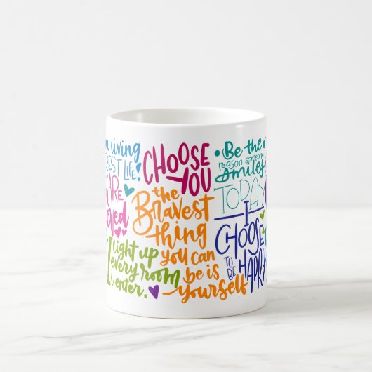 Mug Magique Affirmation quotidienne (Centre)